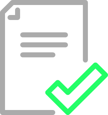 Insurance certificate icon